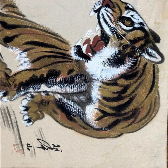 2 Unframed Tiger Artwork - Picture 3 of 16